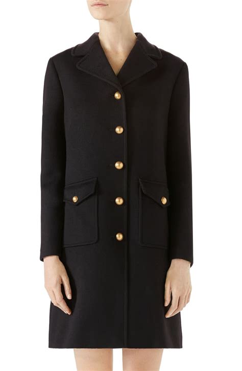 gucci double g coat navy blue 44